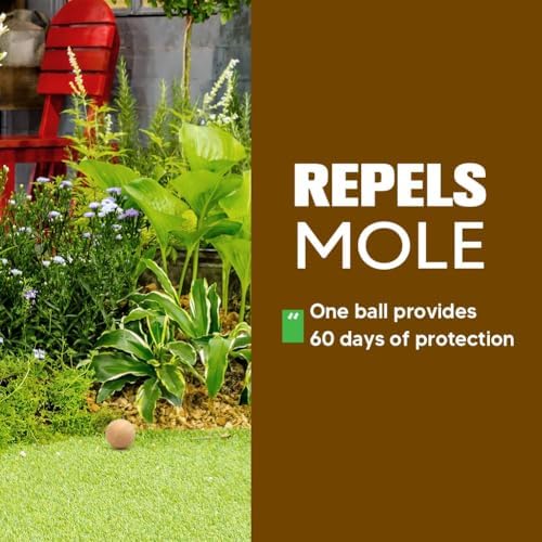 LEBMP Mole Repellent, Gopher Repellent, Groundhogs Repellant Outdoor-8Pcs