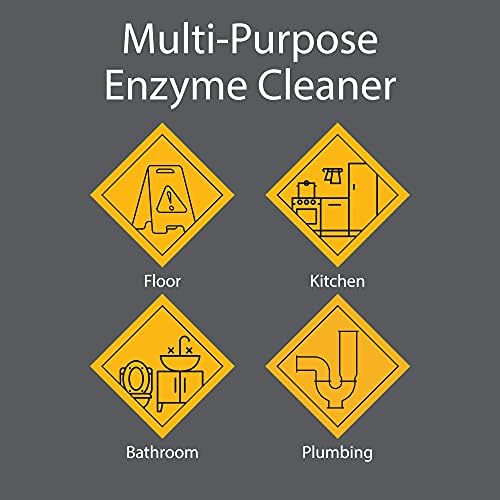 Zeiff Pro-Grade Multi-Purpose Probiotic Enzyme Cleaner - Pet Stain and Odor Remover, Drain Cleaner - Powerful Cleaning & Odor Eliminating Formula For Professional & Home Surfaces - 32 Ounce
