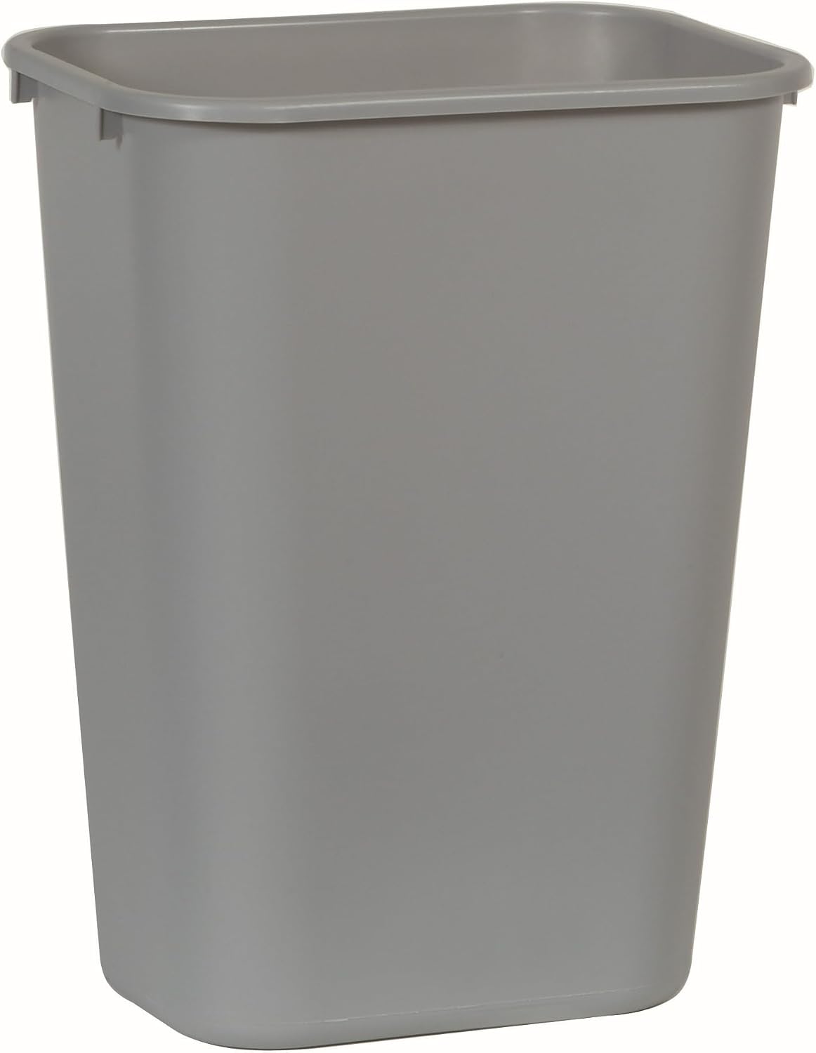 Rubbermaid Commercial Products Deskside Wastebasket/Trash Can, 10.25-Gallon/41-Quart, Gray, Plastic, Garbage Can for Home/Office, Fits Under Desk/Sink/Cabinet