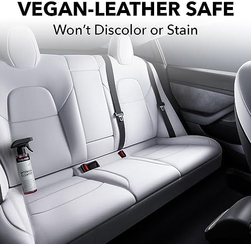 Tesla Seat Cleaner & Stain Remover, Interior Cleaner for Black & White Vegan Leather, Interior Cleaning Products | Tesla Model Y Juniper Accessories 2026, Tesla Model 3 Accessories, S, X, Cybertruck