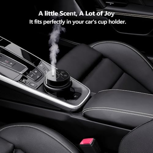 Airversa AN8 Waterless Essential Oil Diffuser Starter Kit, Black