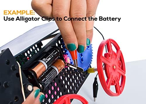 10PCS Premium Alligator Clips Electrical, 5 Colors Test Leads with Testing Probes, Crocodile Jumper Wires Cable with Alligator Clips for Electrical Testing, Circuit Connection, Electronic Experiments