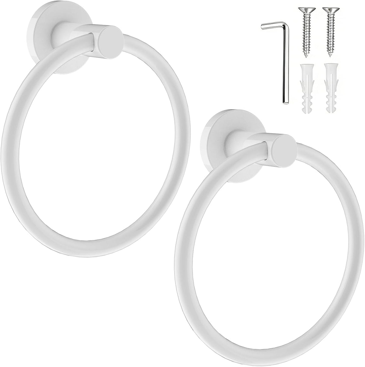 SetSail Towel Holder for Bathroom Wall Matte Black Towel Ring