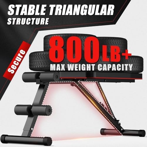 Yagud Weight Bench Press, Adjustable Workout Bench, Foldable Strength Bench
