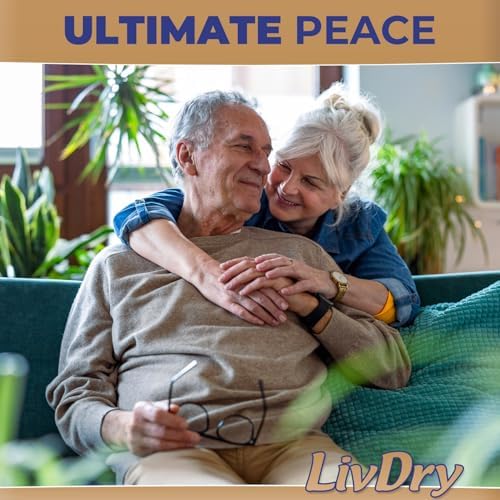 LivDry Ultimate Adult Incontinence Underwear, Max Absorbent Adult Diapers with Leak Protection, Medium, 68-Pack