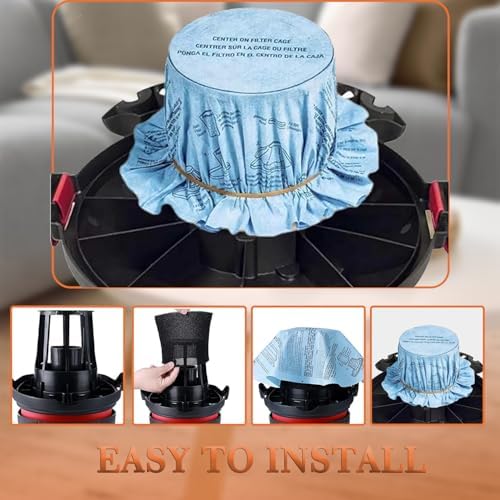 6Pack Reusable Wet/Dry Filter VF2002 90107 For Most Vacuum Cleaner