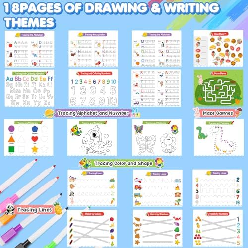 URMYWO My Preschool Busy Book for Toddlers 3-5, 36 Learning Activities