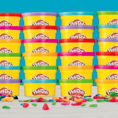 Play-Doh Party Favor Pack, Bulk 24 Pack of Modeling Compound with Cutters, Classroom Supplies for Arts & Crafts, Birthday Gifts & Prize Toys for Kids, Ages 3+ (Amazon Exclusive)