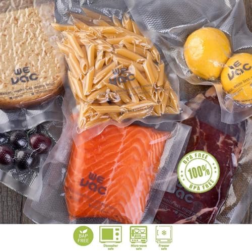 Wevac Vacuum Sealer Bags 8x12" 100 Quart for Food Saver Vacuum Seal machine