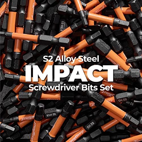 toolant Impact Allen Wrench Drill Bit Set, 20-Piece Metric & SAE, 2-Inch