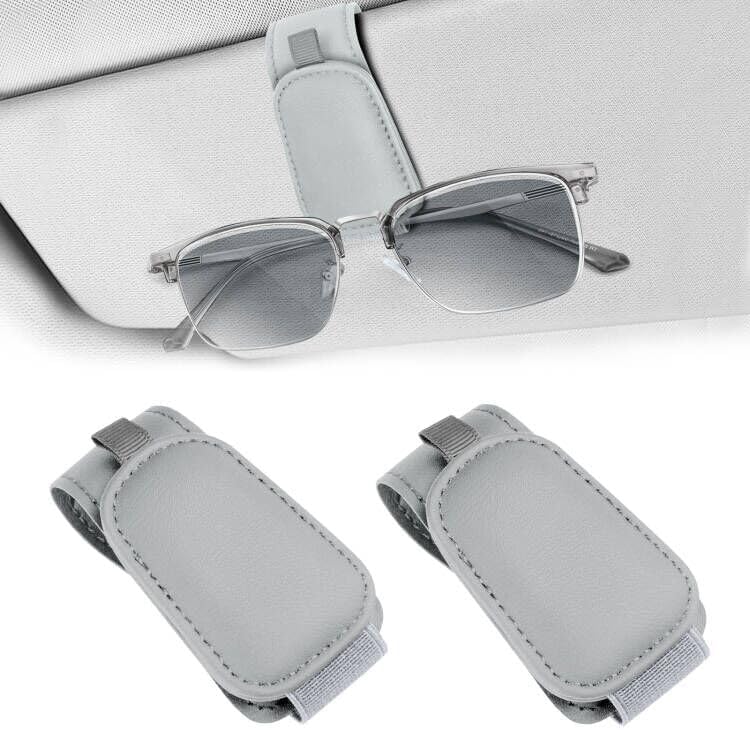Teraves 2 Pack Sunglass Holder for Car Visor, Magnetic, Easy to Hold