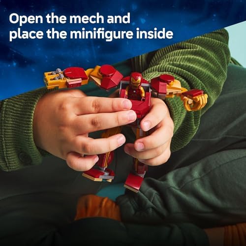 LEGO Marvel Iron Man Mech vs. Ultron Building Toy Set - for Kids, Boys and Girls, Ages 6+ - Buildable Action Figure - Superhero Gift for Birthday - 76307