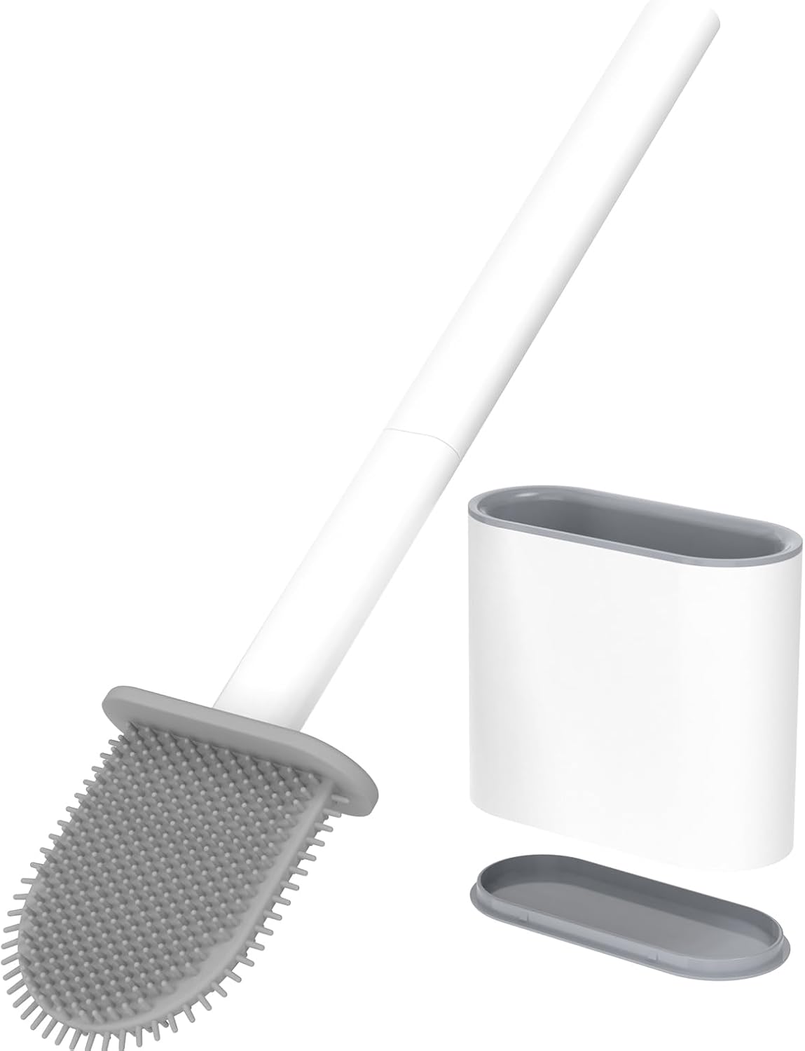 RV Toilet Bowl Brush, Toilet Brush Silicone Won't Damage Toilets, Wall Mounted Toilet Brush-Anti-Roll, Anti-Drip Design, Suitable for RV Travel Trailers and Campers, Made by RVers for RVers