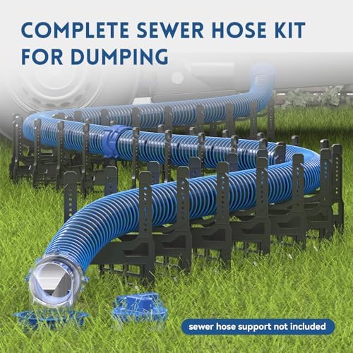 DUMPMAN RV Sewer Hose Kit, 2 * 10 Ft Sewage Hose