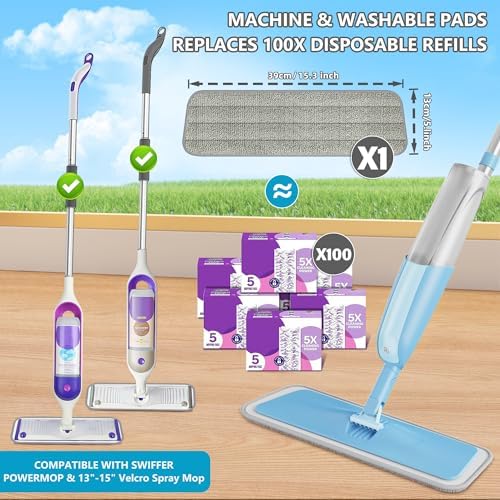Spray Wet Mops for Floor Cleaning: Hardwood Floor Mop Refillable Dust Mop
