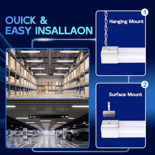 hykolity 4FT LED Shop Light, 42W [250W Equivalent],4400LM,5000K Daylight