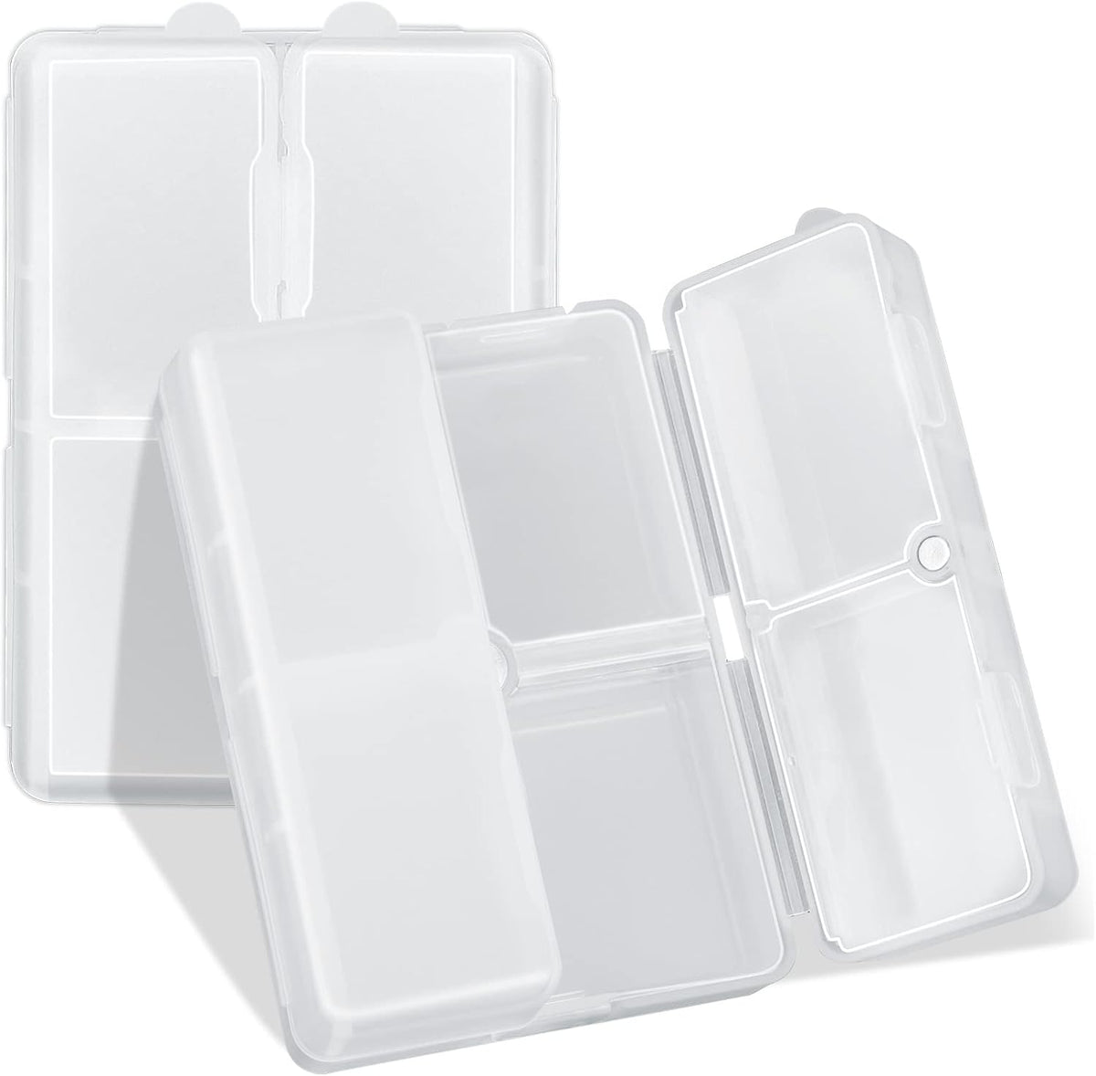 FYY Travel Pill Organizer, 7 Compartments Small Pill Box Medicine Case-Pink