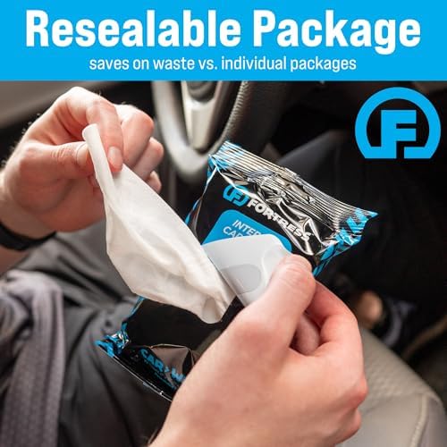 Fortress Car Interior Cleaner Wipes (25 ct.) Travel Size