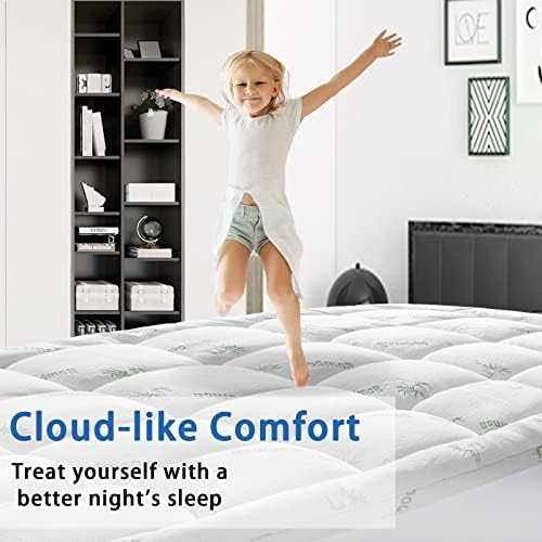 SakuraHome Twin XL Mattress Topper,Extra Thick Pillow Top Mattress Pad