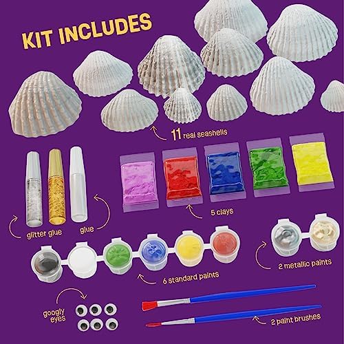 Shell Painting Craft Kit for Kids - Craft Activities Kits - Arts & Crafts
