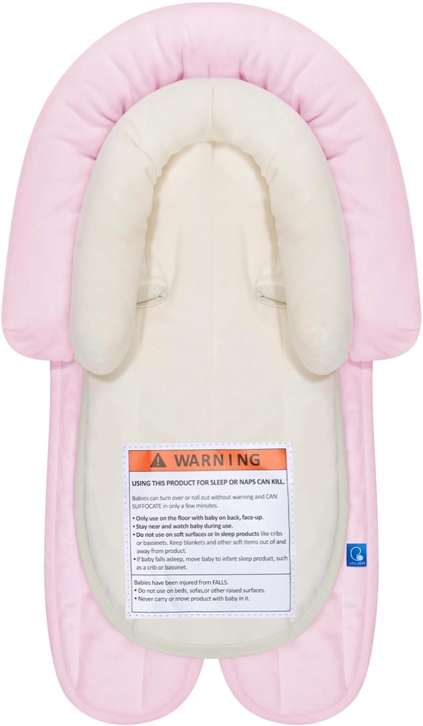 COOLBEBE 3-in-1 Reversible Newborn Car Seat Insert, Baby Head Support Pad