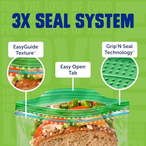Ziploc Food Storage & Sandwich Bags Variety Pack, 635 Total Bags