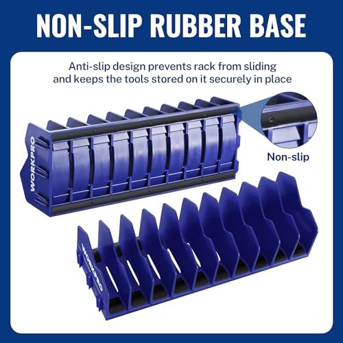 WORKPRO 2-Pack Plier Organizer Rack, 20-Slot Tool Organizer and Storage