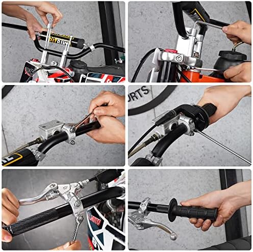 Universal 7/8" 22mm Dirt Pit Bike Handlebars with Crossbar, Foam Pad-Black