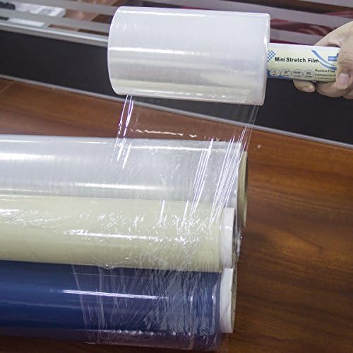 Clear Stretch Wrap 6"×1000' Plastic Wrap Roll for Moving Shipping Wrap