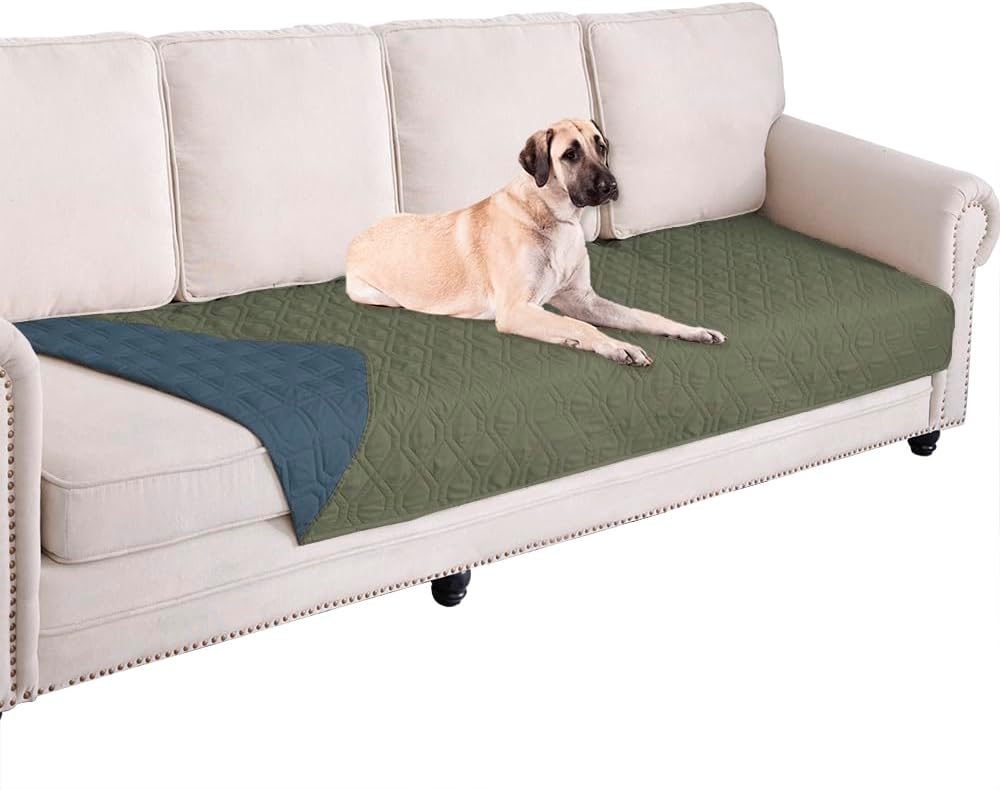 Ameritex Waterproof Dog Bed Blankets Cover for Bed Couch Sofa Reversible