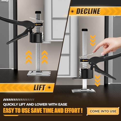 Labor Saving Arm, 2 Pack Furniture Jack Lifter Tool, Black&Yellow