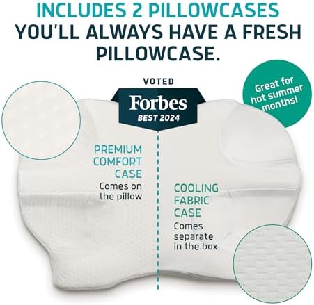 Lunderg CPAP Pillow for Side & Back Sleepers - Memory Foam