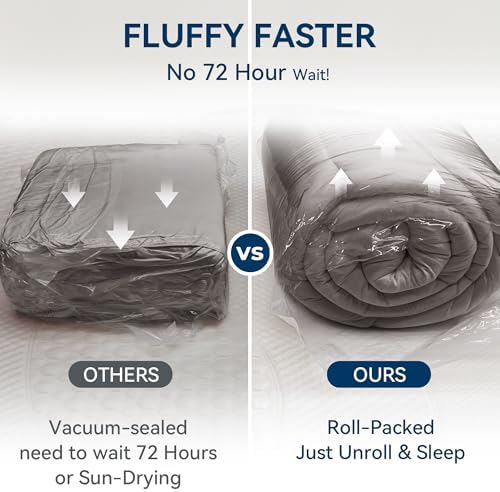 BDEUS Dual Layer 5 Inch Memory Foam Mattress Topper Twin XL Size for Dorm Room, 2 Inch Gel Memory Foam Plus 3 Inch Pillow Top Mattress Pad Cover,Back to School Essentials, Dark Gray