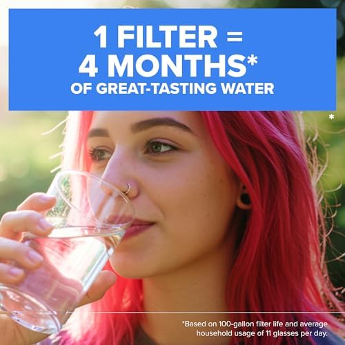 Brita Faucet Mount Water Filter System, Includes 1 Filter, White