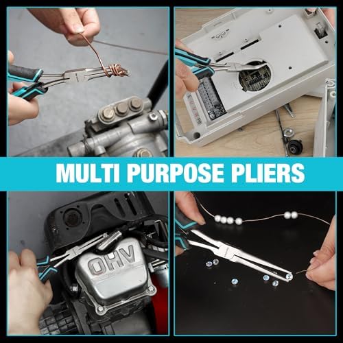 DURATECH 2PCS 7" Long Reach Needle Nose Pliers Set