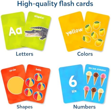 Skillmatics Flash Cards for Toddlers – Letters, Numbers, Shapes & Colors