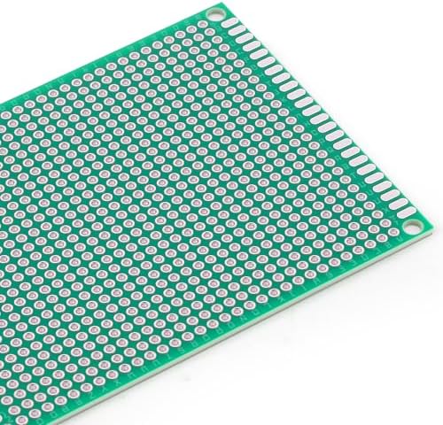 Rindion 32 Pcs PCB Board, Green Circuit Board with 5 Sizes Compatible, Double Sided PCB Prototype Board for DIY Electronics Projects Apply to Soldering Projects
