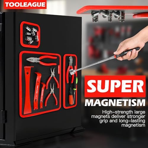 TOOLEAGUE 3Pcs Magnetic Tool Mat with 25Lb Telescoping Magnetic Pickup Pen