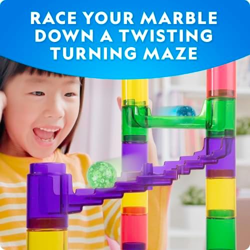 National Geographic Glow-in-the-Dark Marble Run for Kids Ages 8-12