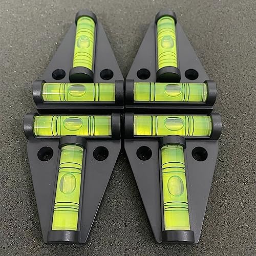 ZUJHPYMI 4Pcs Magnetic T Type RV Levelers, RV Parts Accessories Exterior Leveling Stablilization Levelers, Dual-use with Magnetism and Screws Mounting