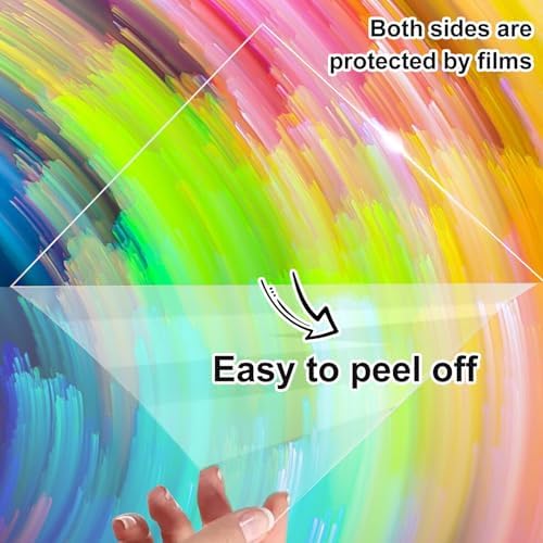 KINLINK 24x36 Plexiglass Sheets 1/8 inch Thick, 3mm Clear PET Plastic Sheet for DIY Project, Craft, Table top, Picture Frame, Acrylic Sign and Wedding Invitation 2 Pack
