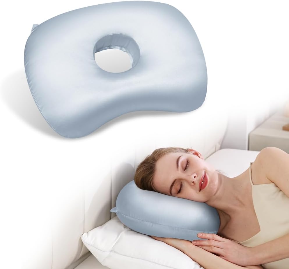 Ear Piercing Pillow with Hole for CNH & Ear Pain Side Sleepers