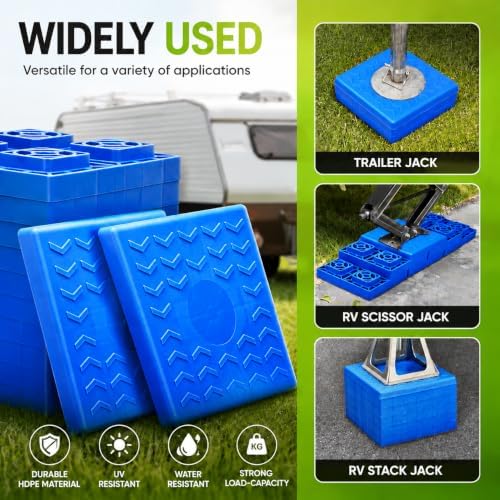 RVMATE 12 Pack RV Leveling Blocks, Camper Trailer Leveling Blocks