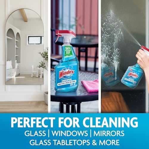 Windex Glass & Window Cleaner Spray Bottle, Original, 23 oz