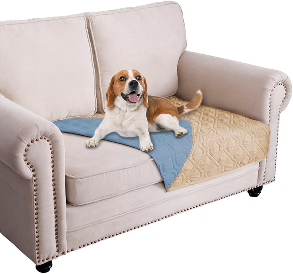 Ameritex Waterproof Dog Bed Blankets Cover for Bed Couch Sofa Reversible
