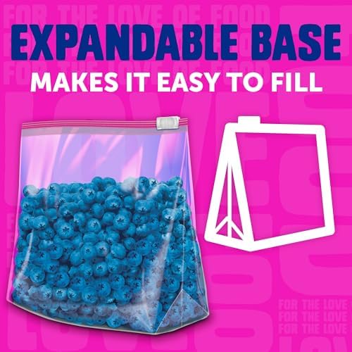 Ziploc Gallon Food Storage Slider Bags, 68 Count