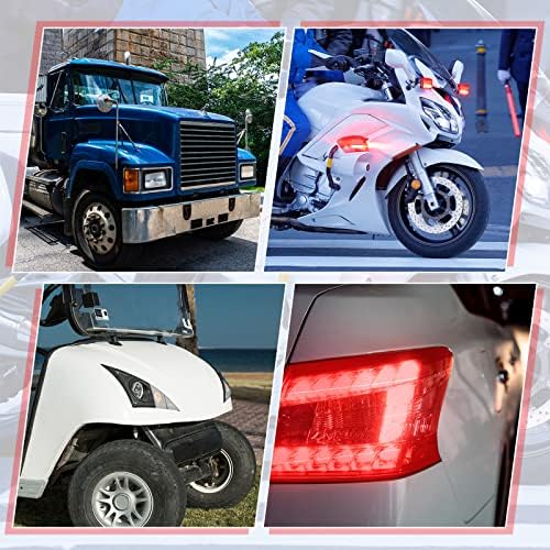 Patelai 16.4 ft x 2 Inches Self Adhesive Repair Light Tape Auto Tail Fog Lights Tint Headlight Lens (Red, Clear, Rolls)