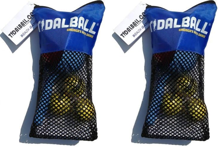 TidalBall Set | America's Beach Game | Portable Beach Cornhole Alternative | Sand Toss Game, Balls Float, 2 Koozies Included | Outdoor Beach Games for Adults, Teens & Family