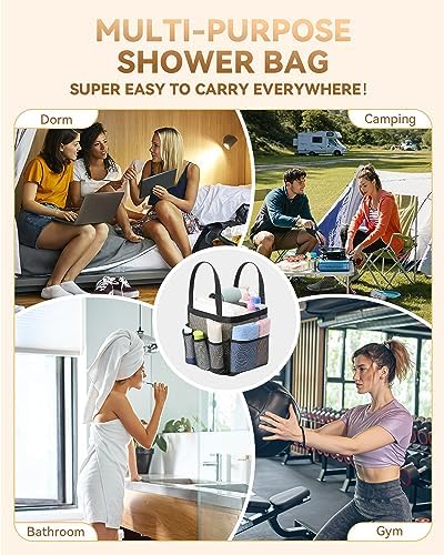 Temede Mesh Shower Caddy Portable for College Dorm Room Essentials