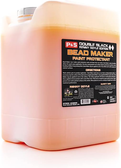 P&S Bead Maker Paint Sealant – Easy Spray & Wipe Protectant for Cars, Boats & RVs – Hydrophobic Gloss & UV Protection – Safe for All Surfaces - 1 Gallon
